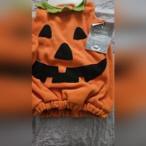 Pottery Barn Baby's Orange Pumpkin Kids Costume 3-6 Months